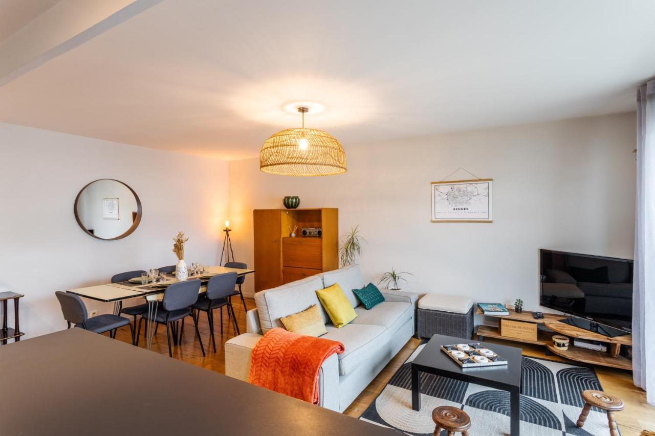 Le Vilona - T3 Moderne Avec Parking Prive Apartment แรนส์ ภายนอก รูปภาพ